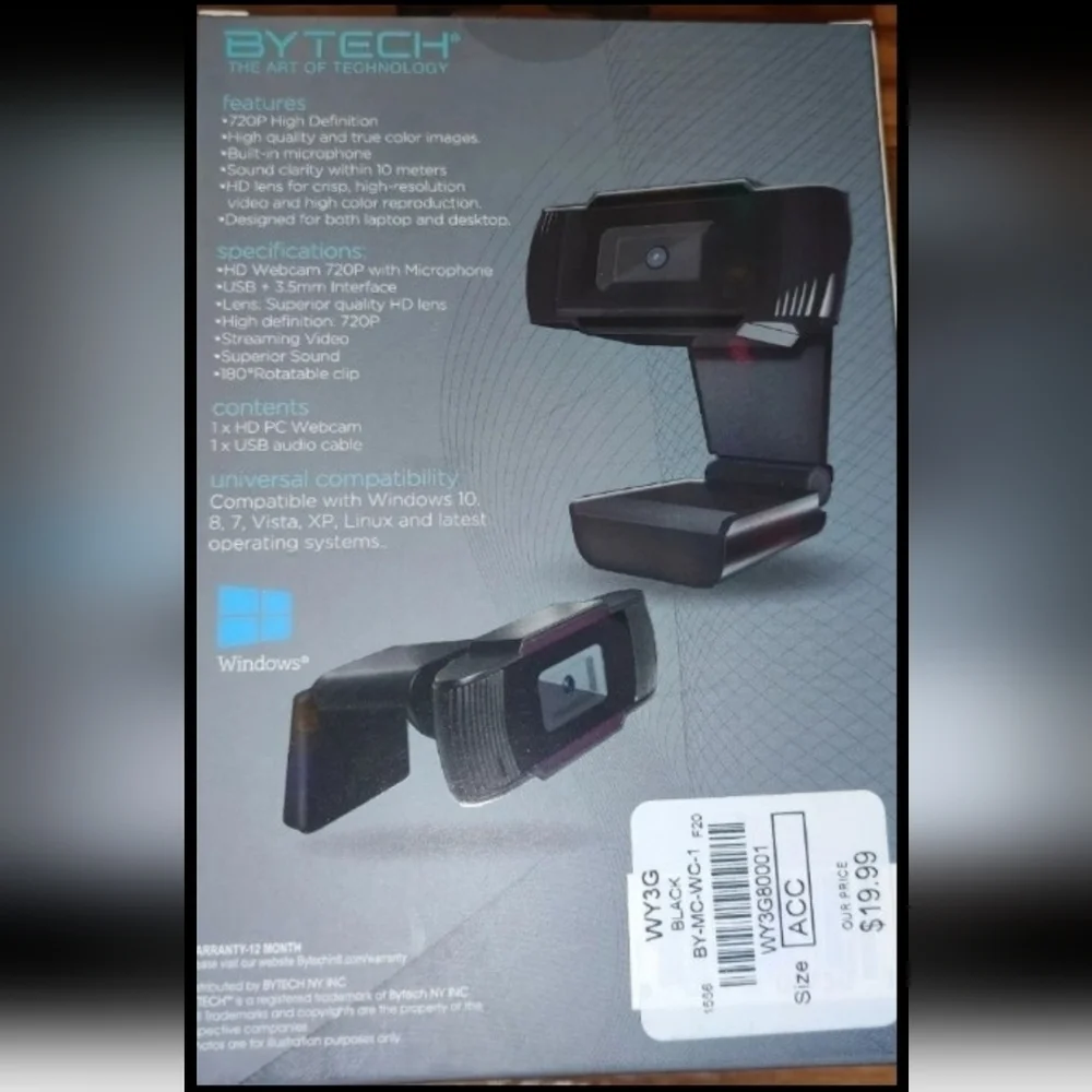 Bytech HD Webcam Computer Camera - Picture 3 of 6